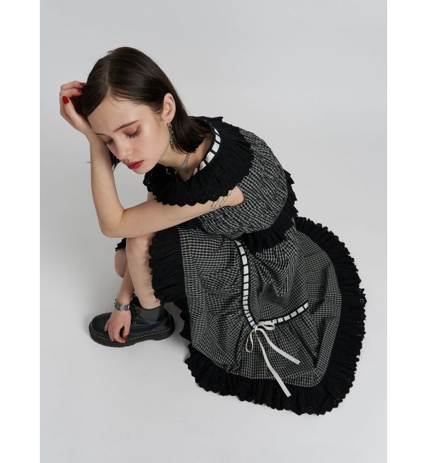 jouetie「リボンステッチフリルビスチェ【セットアップ対応】」|シャツ・ブラウス|