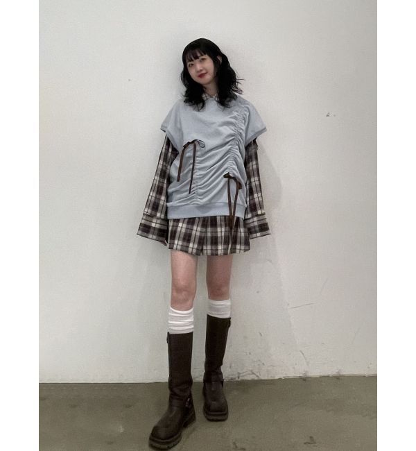 jouetie「シャーリングリボンルーズプルオーバー」|Tシャツ・カットソー|