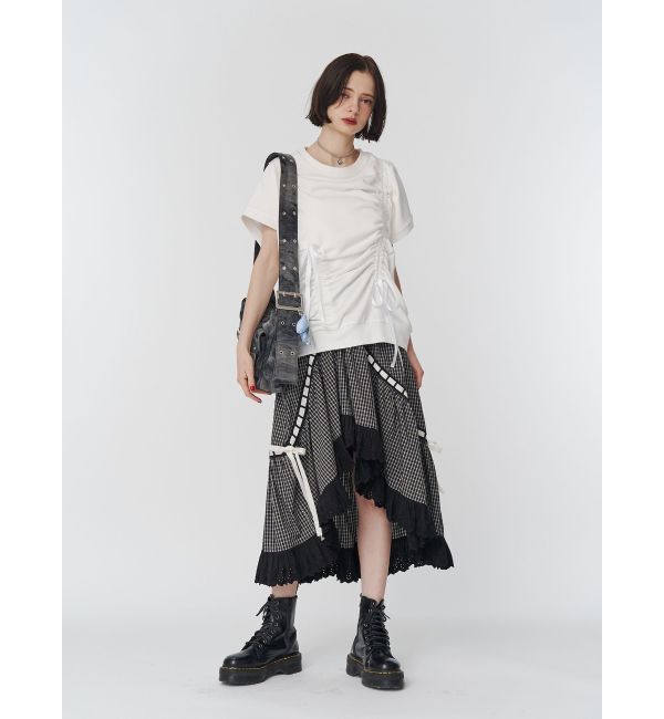 jouetie「シャーリングリボンルーズプルオーバー」|Tシャツ・カットソー|