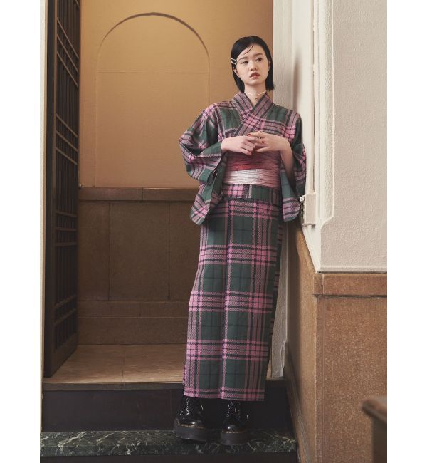 jouetie「【jouetieオリジナル】タータンチェックセパレート浴衣セット」|その他|