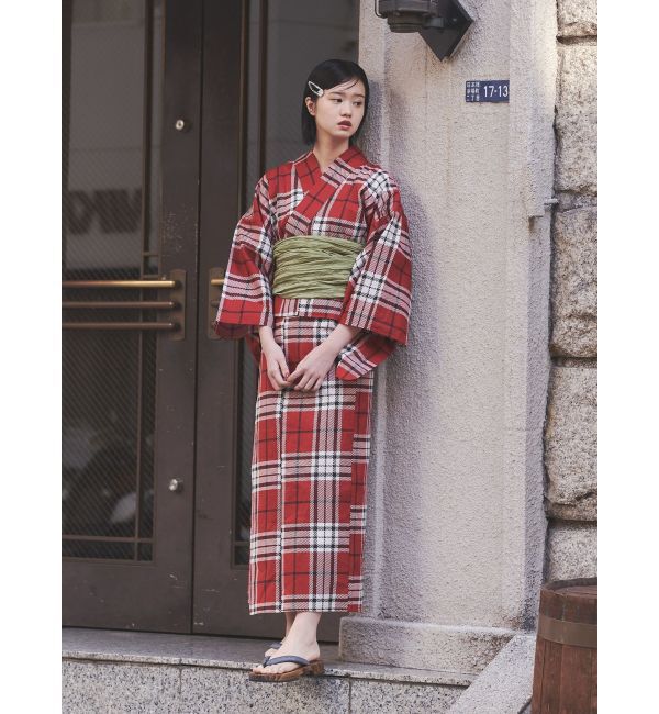 jouetie「【jouetieオリジナル】タータンチェックセパレート浴衣セット」|その他|