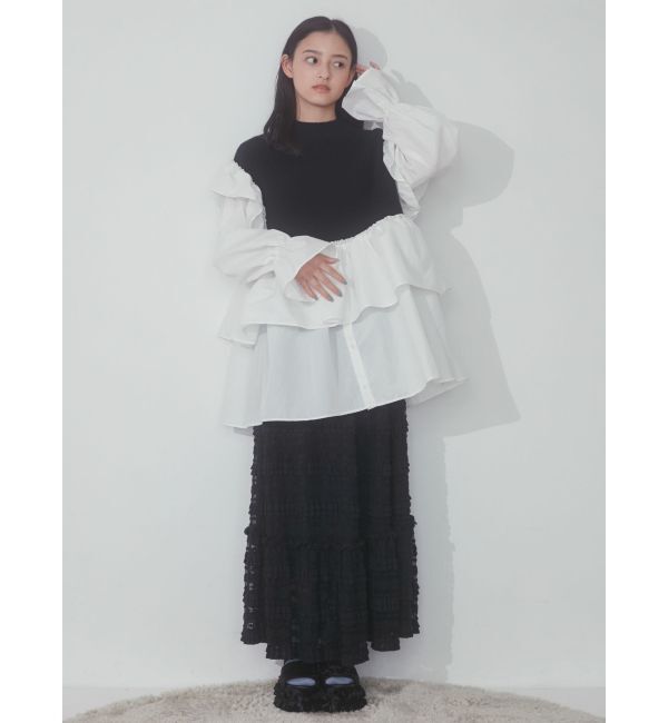 merry jenny「ニットベストドッキングミニワンピース」|ワンピース|