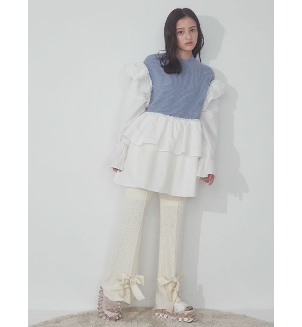 merry jenny「ニットベストドッキングミニワンピース」|ワンピース|