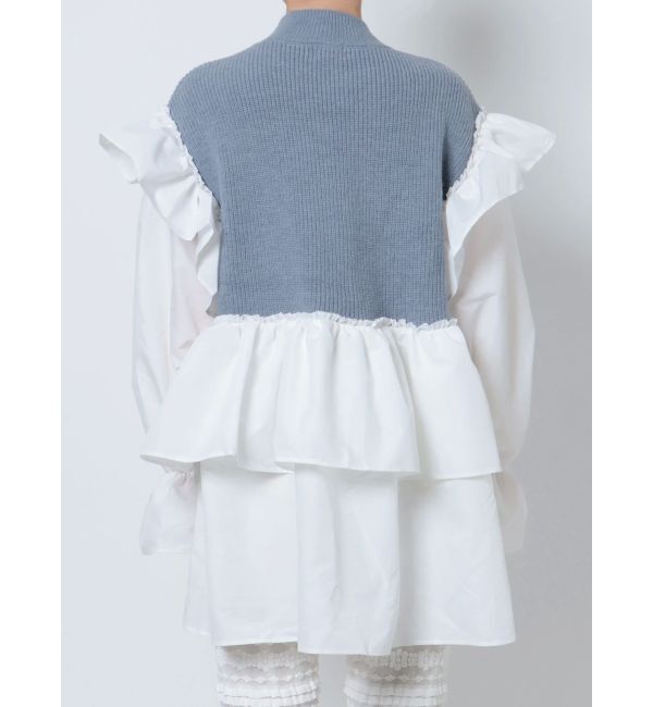 merry jenny「ニットベストドッキングミニワンピース」|ワンピース|