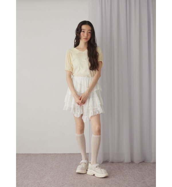 merry jenny「petit flowerセーラートップス」|Tシャツ・カットソー|