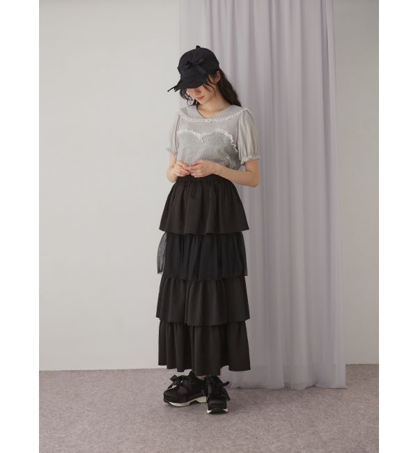 merry jenny「petit flowerセーラートップス」|Tシャツ・カットソー|