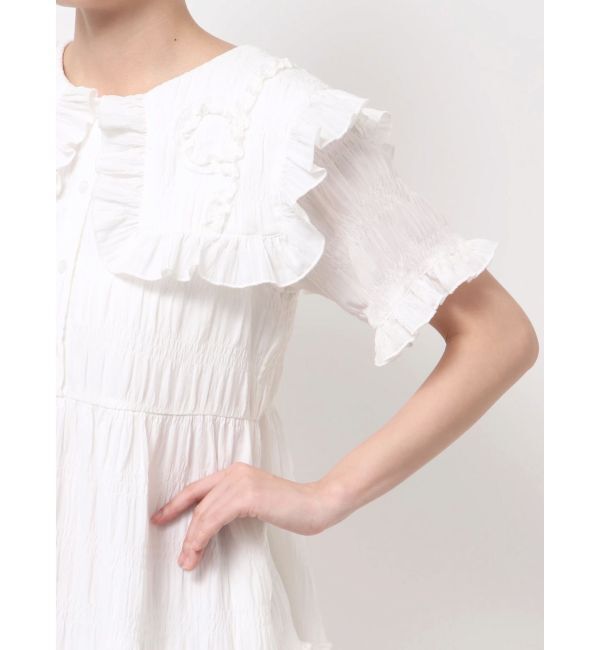 merry jenny「くるくるフリルカラーミニワンピース」|ワンピース|