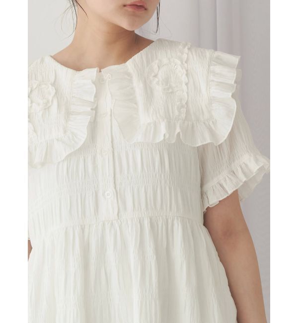 merry jenny「くるくるフリルカラーミニワンピース」|ワンピース|