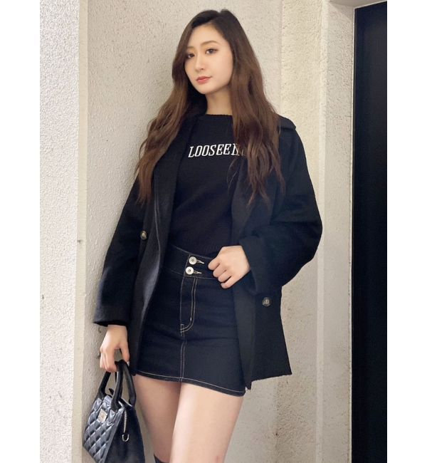 GYDA「スライバー ミディ チェスターコート」|チェスターコート|