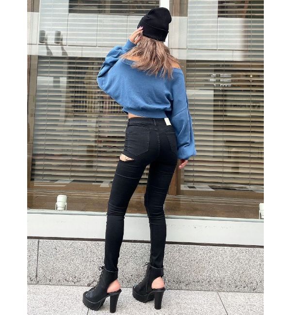 GYDA「ミドルウエストSIDE RIPPEDカラースキニーパンツ」|その他|