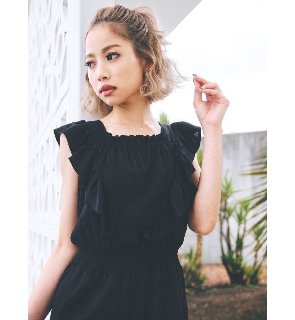 GYDA「フリルデザインオールインワン」|オールインワン|