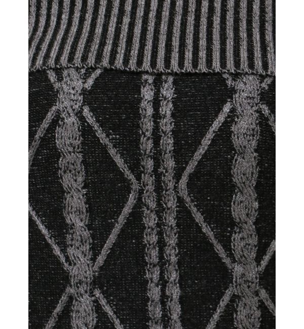 GYDA「オフショルケーブルタイトニットワンピース」|ワンピース|