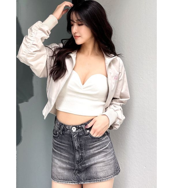 GYDA「GDハイネックショートブルゾン」|ブルゾン・スタジャン|