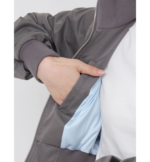 GYDA「GDハイネックショートブルゾン」|ブルゾン・スタジャン|