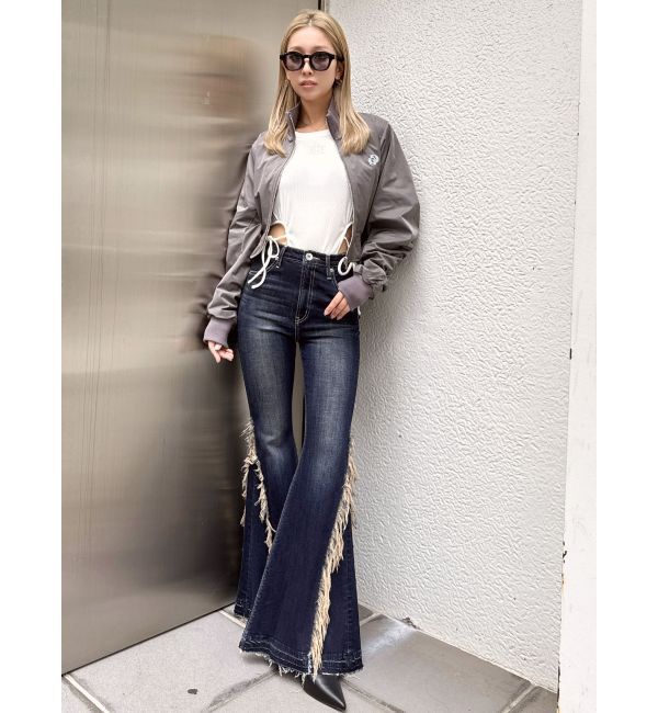 GYDA「GDハイネックショートブルゾン」|ブルゾン・スタジャン|