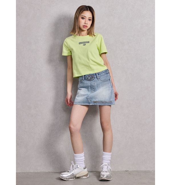 GYDA「GD MOLDスカートライクデニムショートパンツ」|スカート|