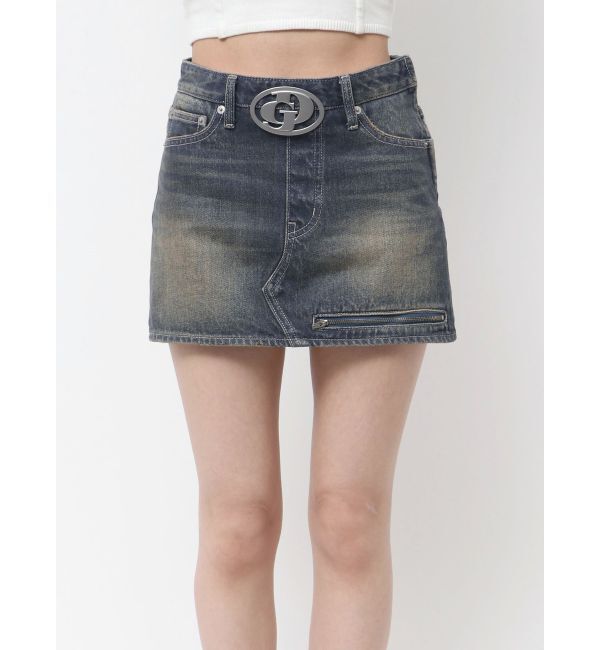 GYDA「GD MOLDスカートライクデニムショートパンツ」|スカート|