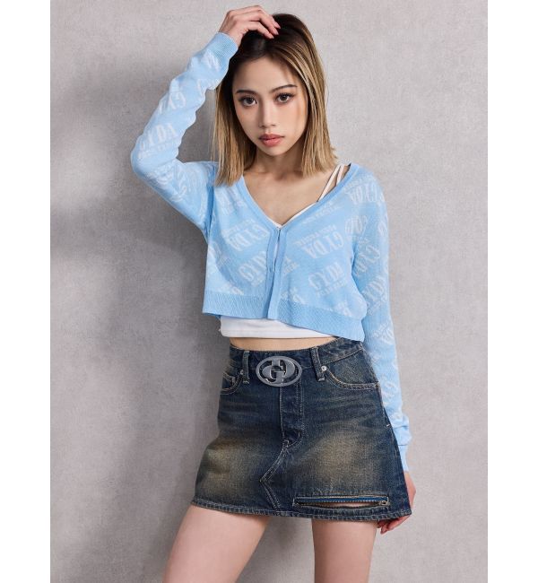 GYDA「GD MOLDスカートライクデニムショートパンツ」|スカート|