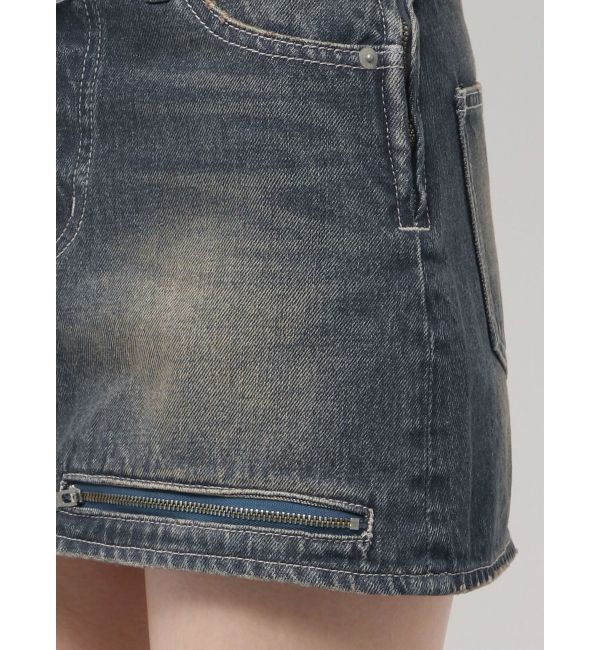 GYDA「GD MOLDスカートライクデニムショートパンツ」|スカート|