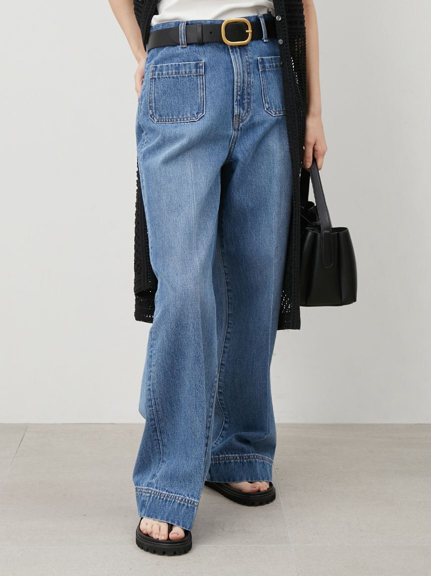 Mila Owen「パッチポケットデザインシガレットデニム」|デニム|