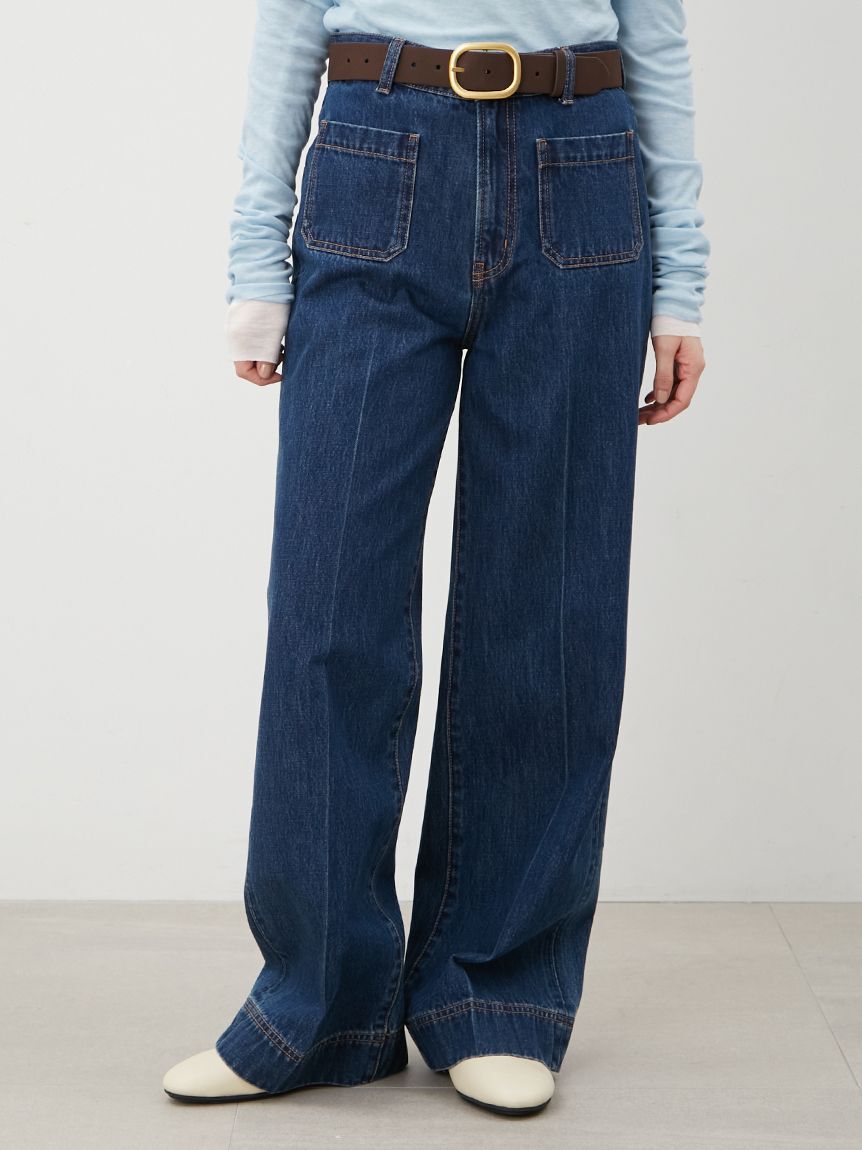 Mila Owen「パッチポケットデザインシガレットデニム」|デニム|