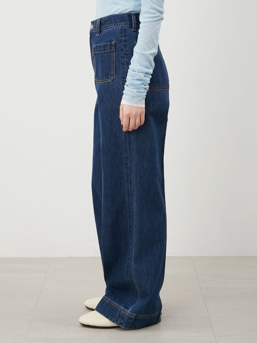 Mila Owen「パッチポケットデザインシガレットデニム」|デニム|