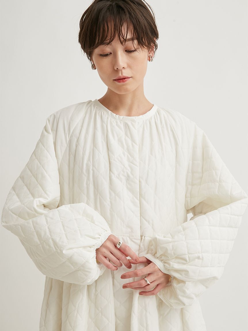 emmi atelier「【emmi atelier】金子綾 コラボキルティングコート」|その他|