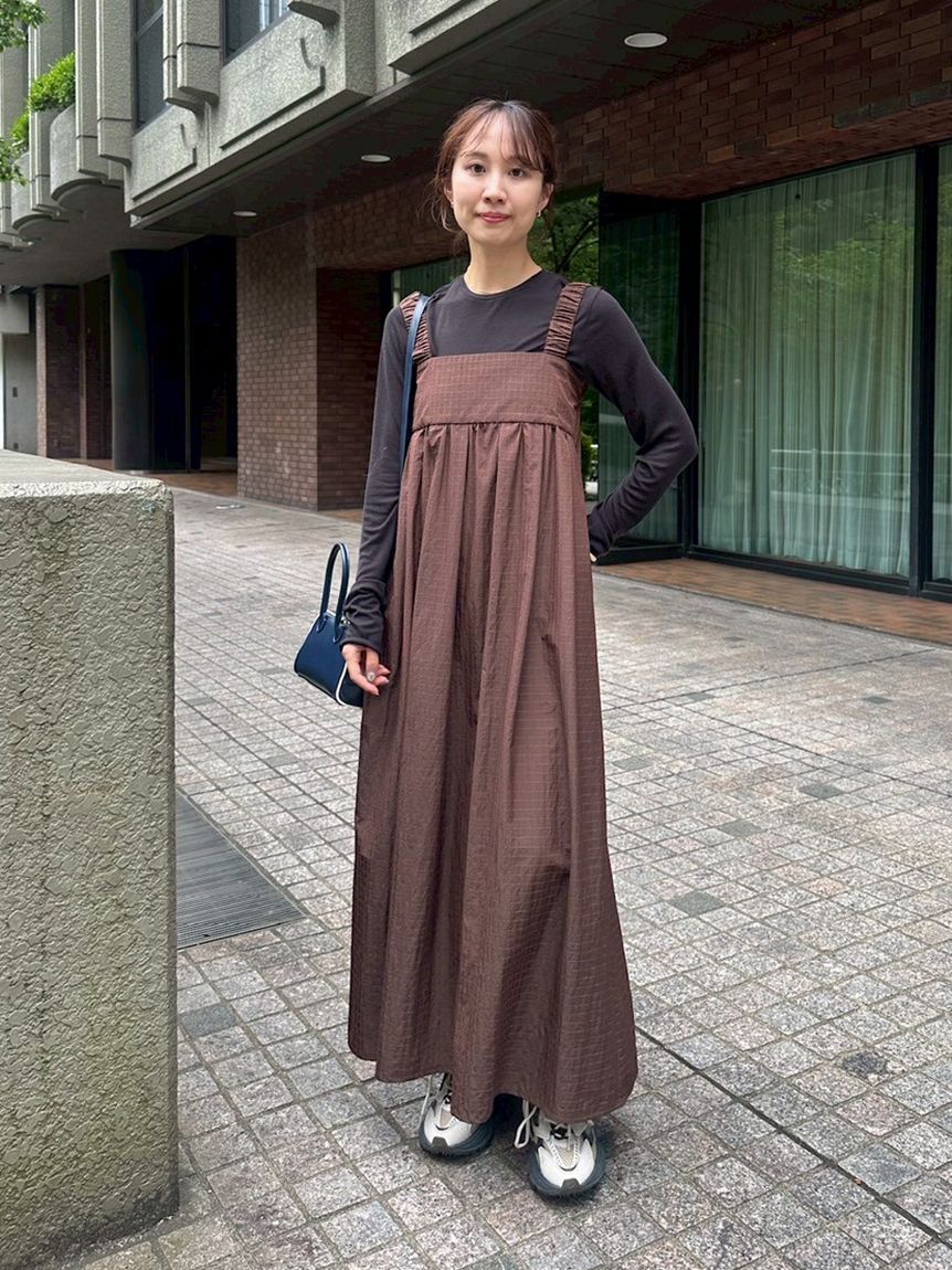 emmi atelier「【限定カラー】ボックスチェックワンピースセット」|ワンピース|