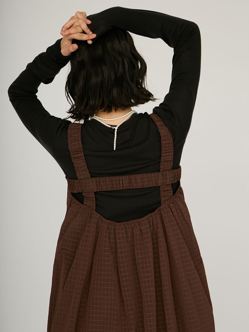 emmi atelier「【限定カラー】ボックスチェックワンピースセット」|ワンピース|