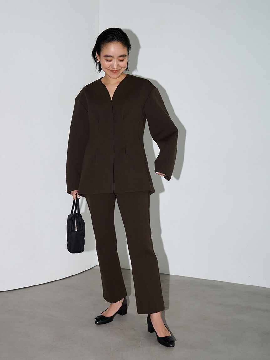 emmi atelier「【セットアップ対応】【金子綾 for emmi】トラウザーズパンツ」|チノ|