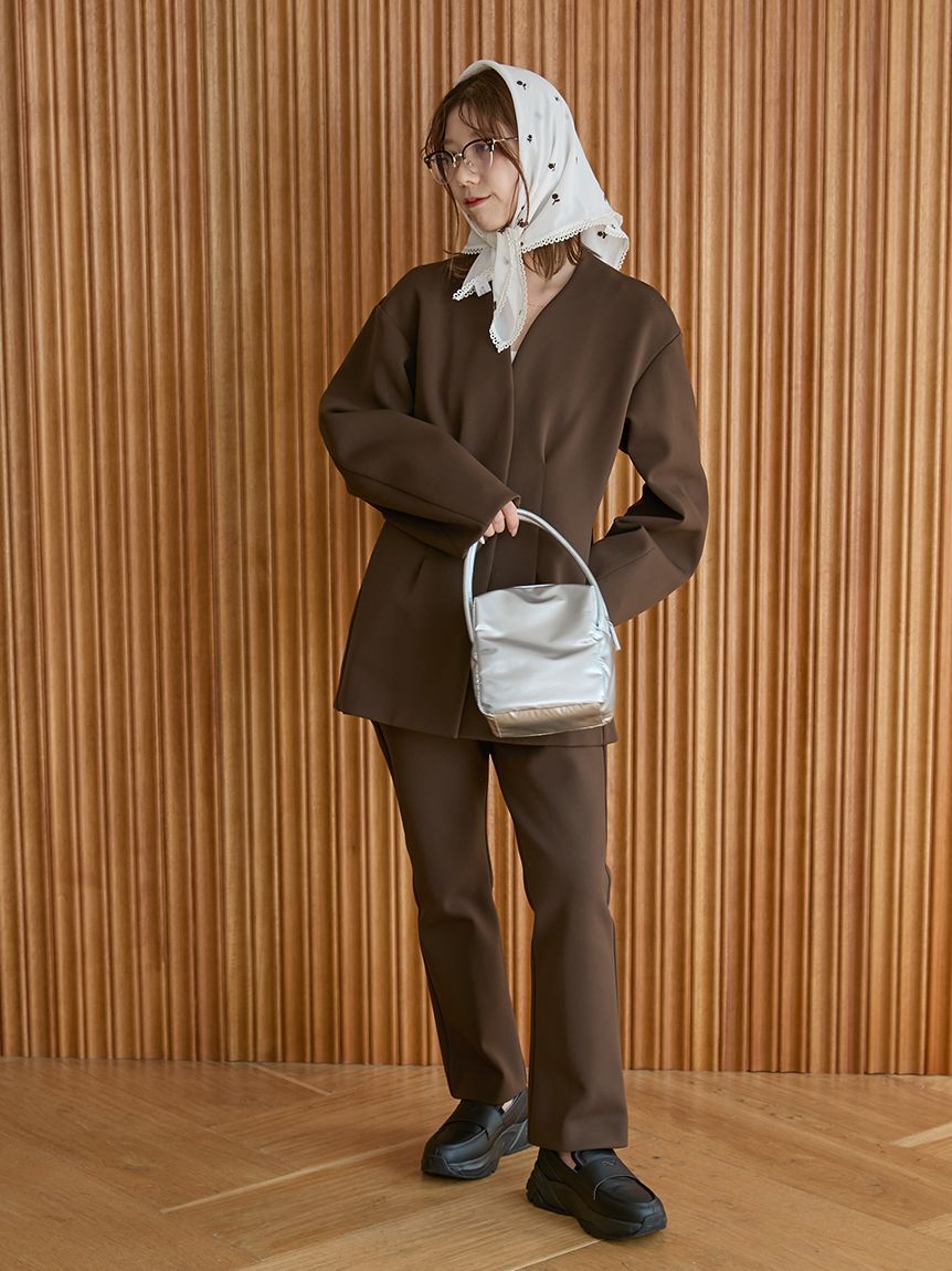 emmi atelier「【セットアップ対応】【金子綾 for emmi】トラウザーズパンツ」|チノ|