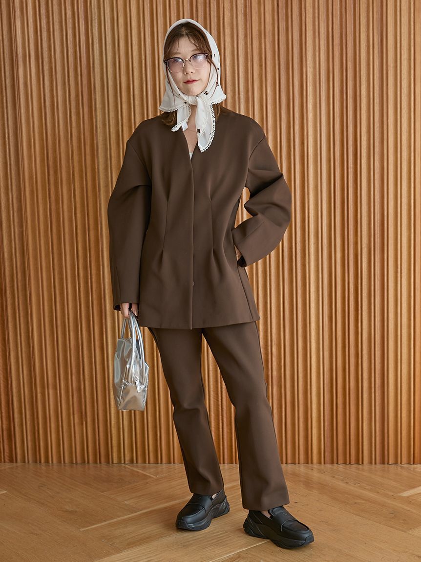 emmi atelier「【セットアップ対応】【金子綾 for emmi】トラウザーズパンツ」|チノ|