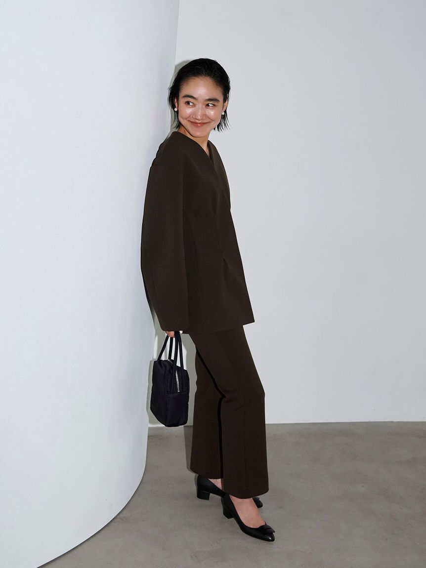 emmi atelier「【セットアップ対応】【金子綾 for emmi】トラウザーズパンツ」|チノ|