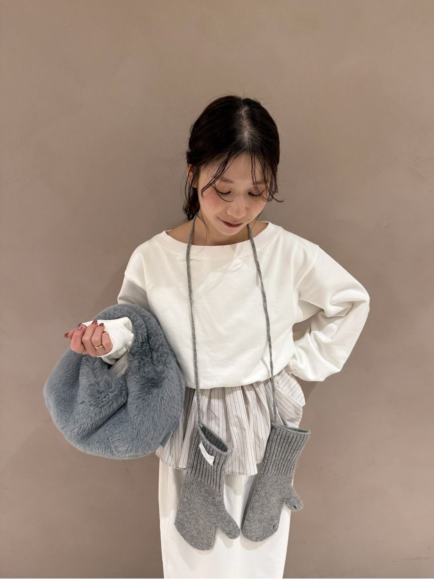 emmi atelier「【NEW YEAR'S SPECIAL ITEM】布帛ドッキング裏毛セットアップ」|ワンピース|