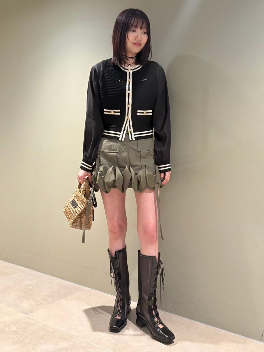 FURFUR「フリルカーゴミニスカート」|スカート|