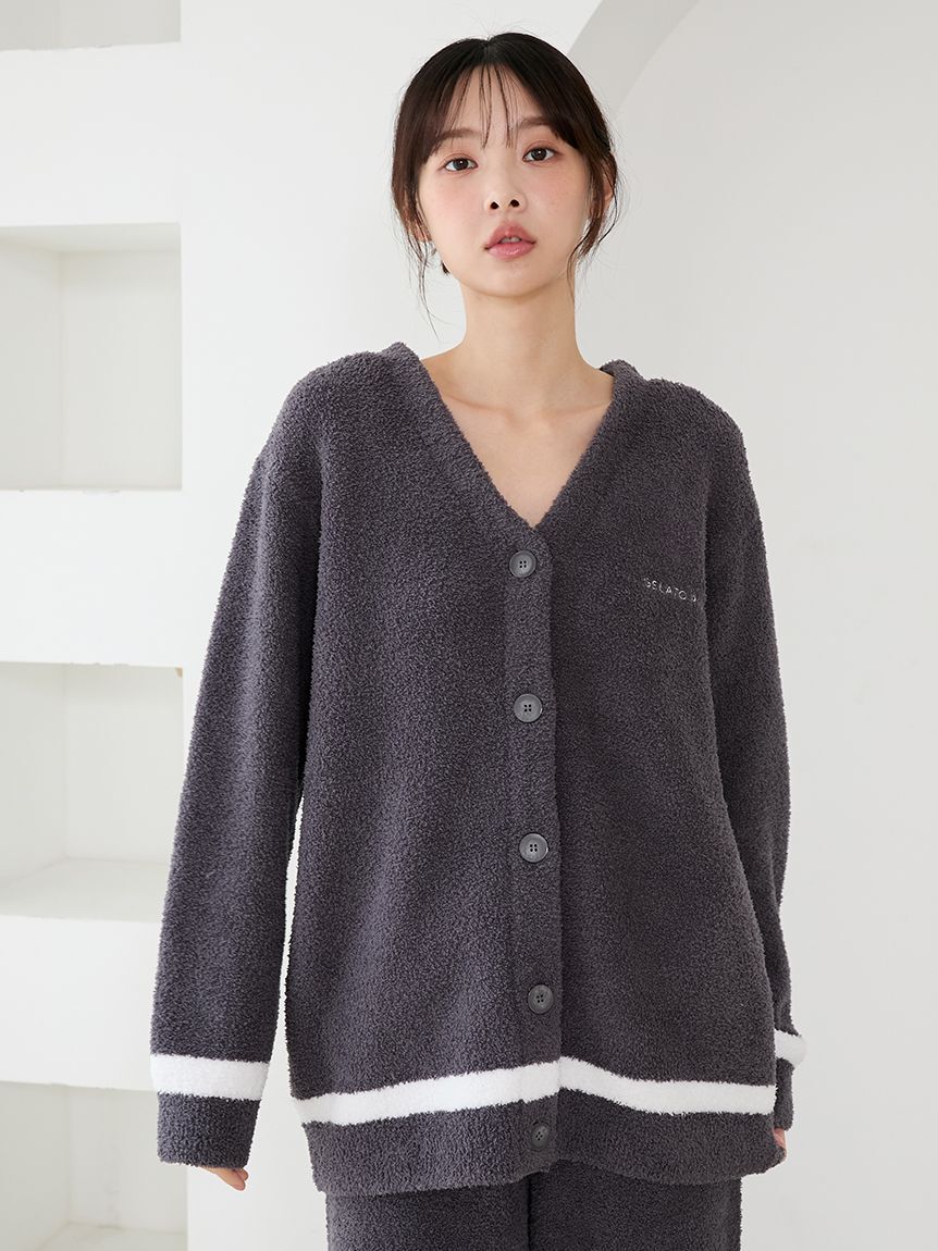 gelato pique「ベビモココットンプレーティングカーディガン」|ルームウェア|