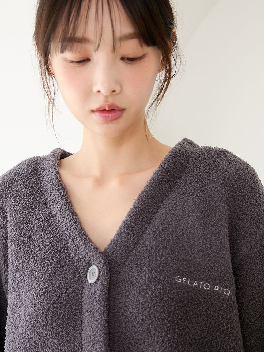gelato pique「ベビモココットンプレーティングカーディガン」|ルームウェア|