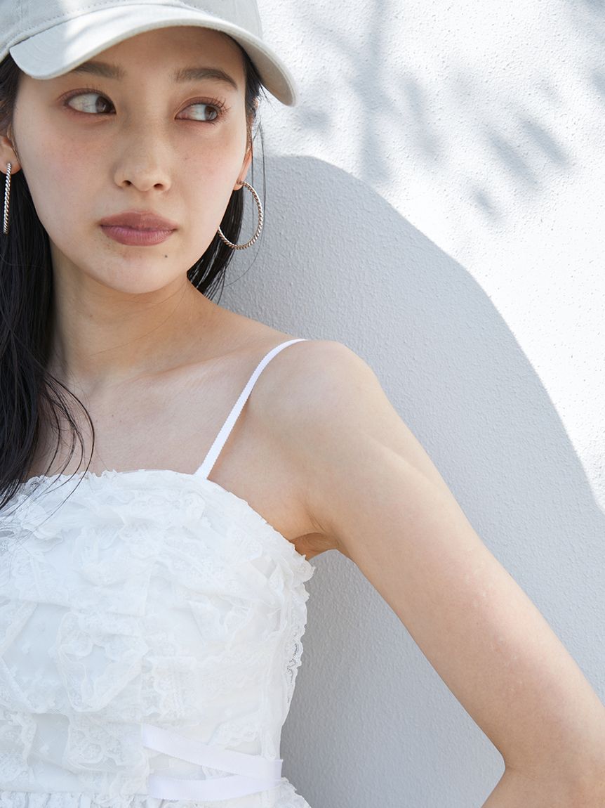 SNIDEL「チュールペプラムブラウス」|シャツ・ブラウス|