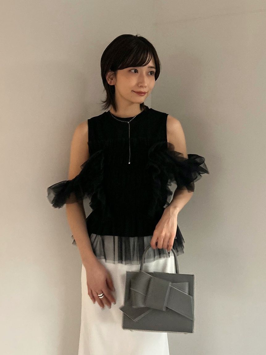 FRAY I.D「【ルエル】リボンミドルバッグ」|ハンドバッグ|