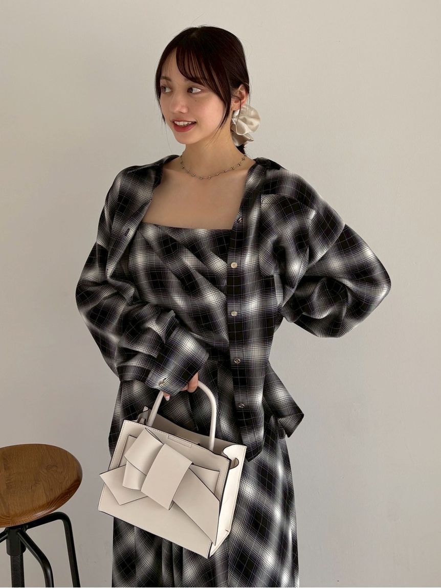 FRAY I.D「【ルエル】リボンミドルバッグ」|ハンドバッグ|