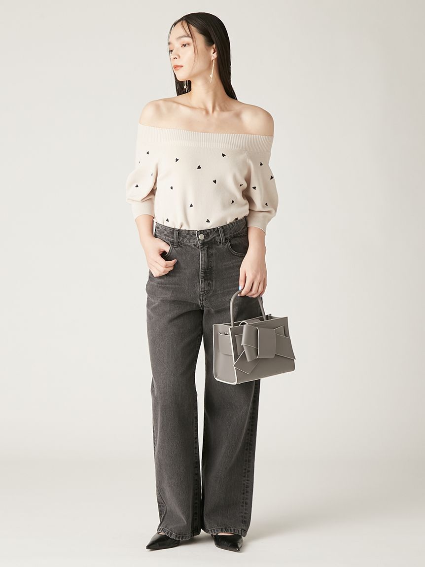 FRAY I.D「【ルエル】リボンミドルバッグ」|ハンドバッグ|