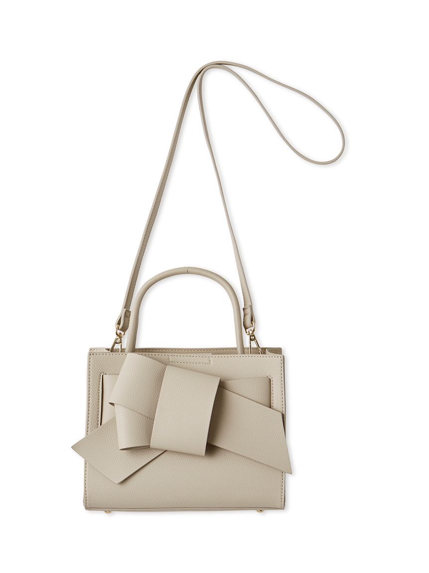 FRAY I.D「【ルエル】リボンミドルバッグ」|ハンドバッグ|BEG