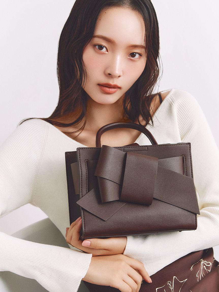 FRAY I.D「【ルエル】リボンミドルバッグ」|ハンドバッグ|BRW