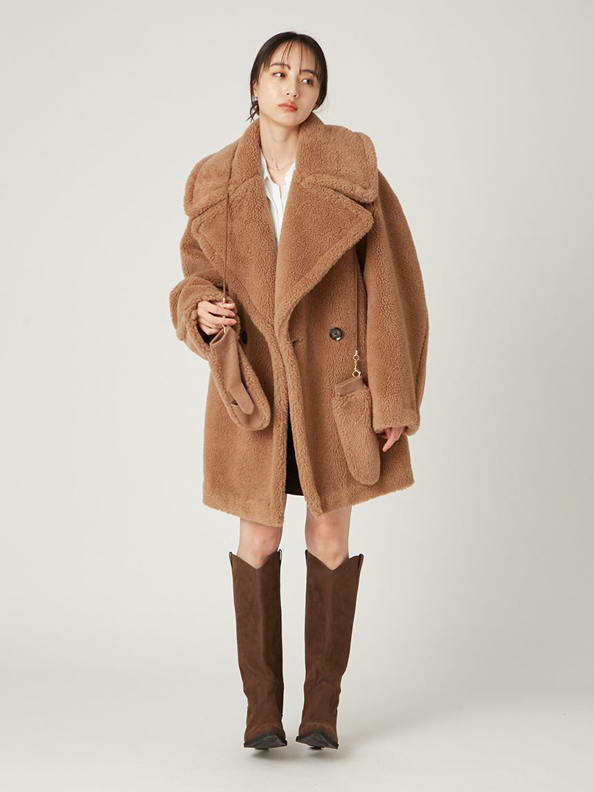 ECOPELボアミドルコート（FRAY I.D）｜ルミネのファッション通販