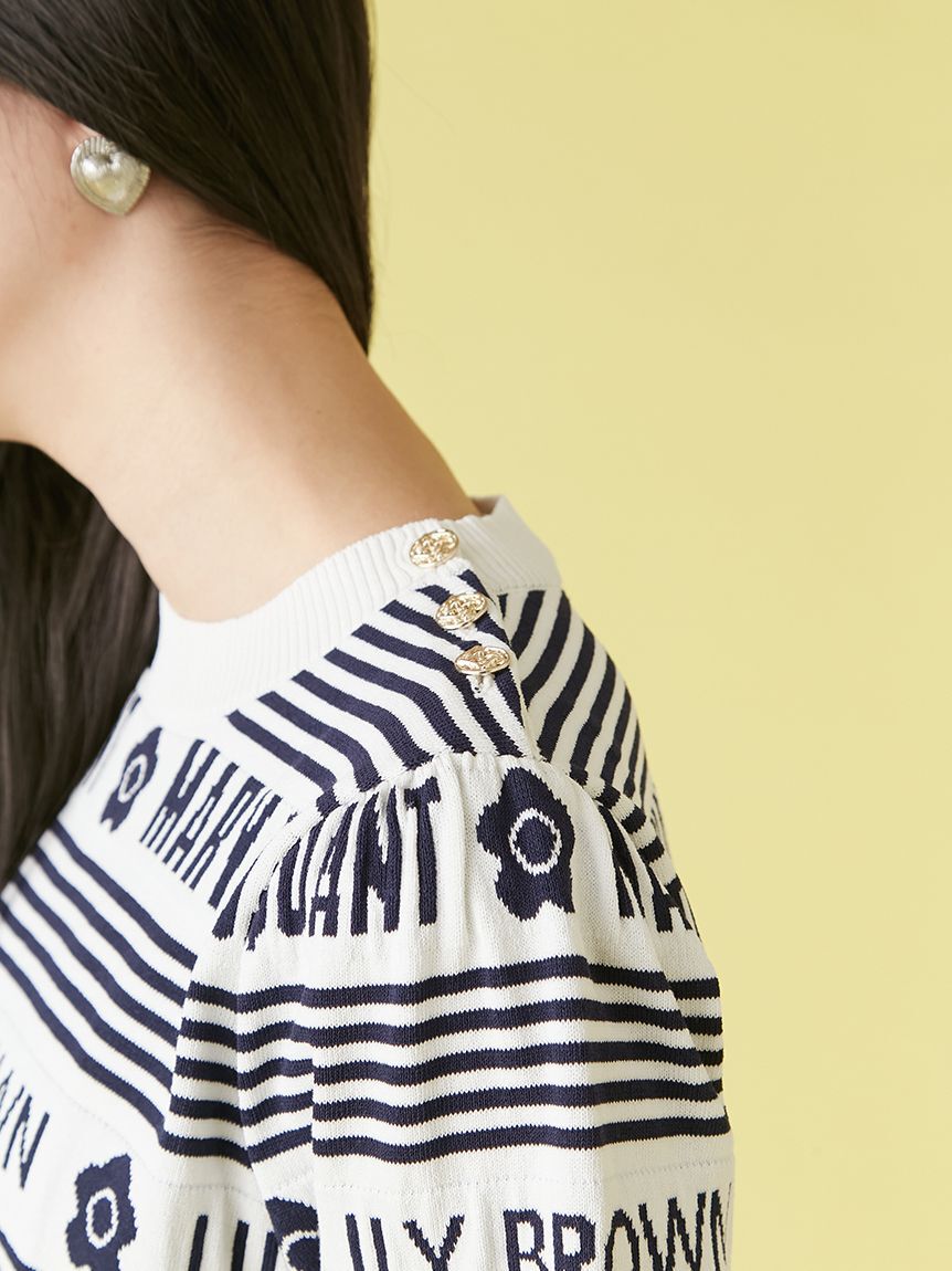 LILY BROWN「【WEB限定カラー】【LILY BROWN&times;MARY QUANT】ジャガードニットトップス」|ニット・セーター|