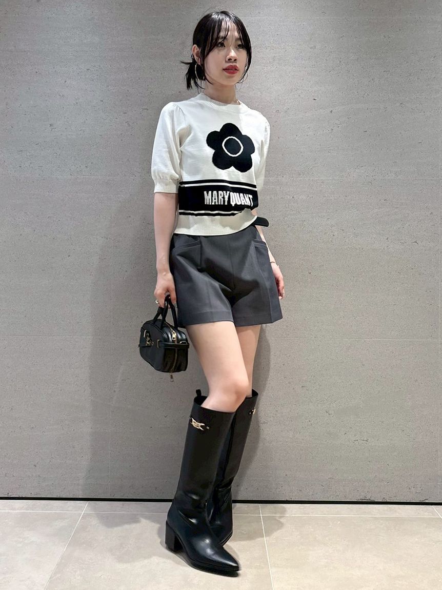 LILY BROWN「【WEB限定カラー】【LILY BROWN&times;MARY QUANT】ジャガードニットトップス」|ニット・セーター|