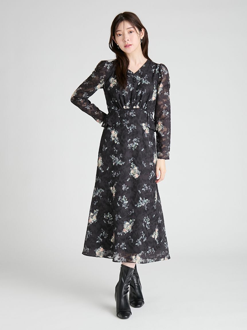 CELFORD「ウエストペプラムデザインワンピース」|ワンピース|