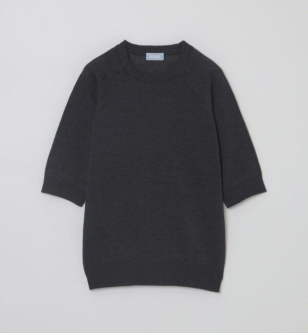 MACKINTOSH PHILOSOPHY「GREY LABEL ペーパーヤーンニットプルオーバー」|ニット・セーター|ブラック