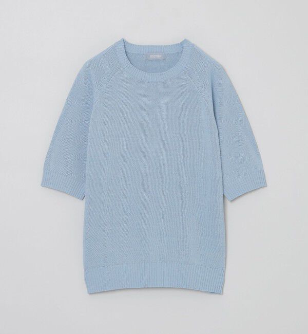 MACKINTOSH PHILOSOPHY「GREY LABEL ペーパーヤーンニットプルオーバー」|ニット・セーター|ライトブルー