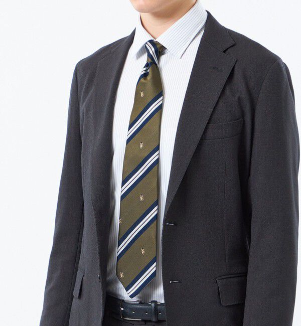 MACKINTOSH PHILOSOPHY「コーギー&times;ストライプ レギュラータイ」|ネクタイ・蝶ネクタイ|